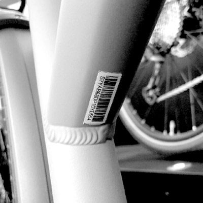 Cresta 16-stellige Seriennummer am Oberrohr