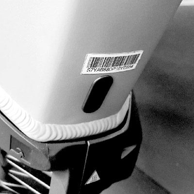 Cresta 16-stellige Seriennummer am Unterrohr